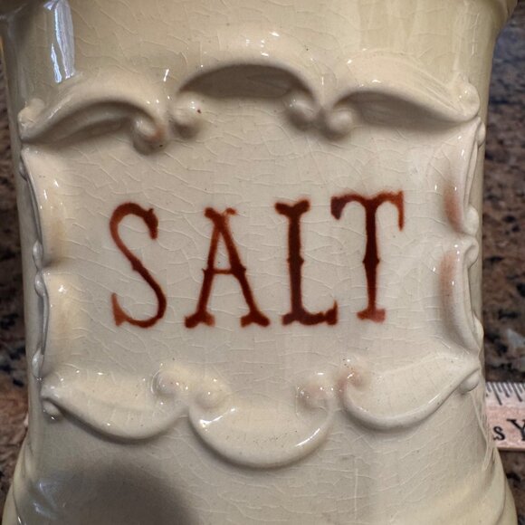 Royal Copley Wall Pocket Salt Box Farm House Decor Salt Server Vintage Farmhouse - Picture 5 of 10